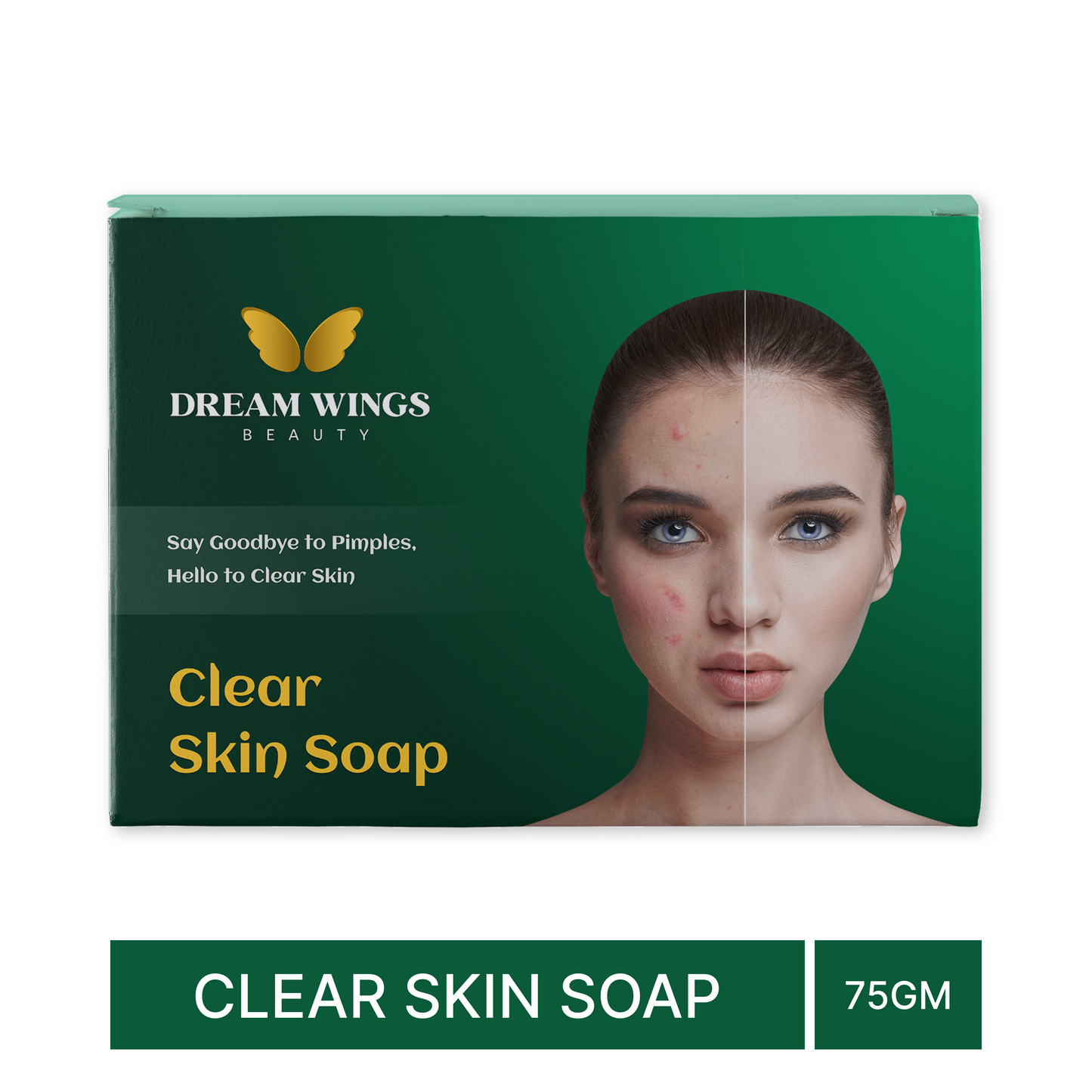 Clear Skin Soap - Your Ultimate Solution for Acne, Pimple, Sun Tan, Blemishes, Fine Lines, Dark Spots | Men & Women | All Skin Types - 75gm